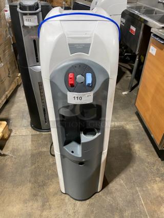 Cosmetal Connect23A electric free-standing water dispenser, 115V, features hot and cold taps, condition appears used.