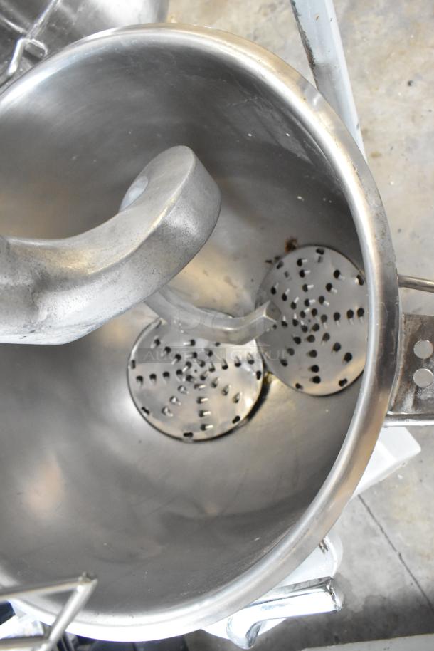 2022 Precision HD-60 60 Quart Dough Mixer with bowl, dolly, guard, pelican head, and dough hook. 220V, 3 phase, commercial use.