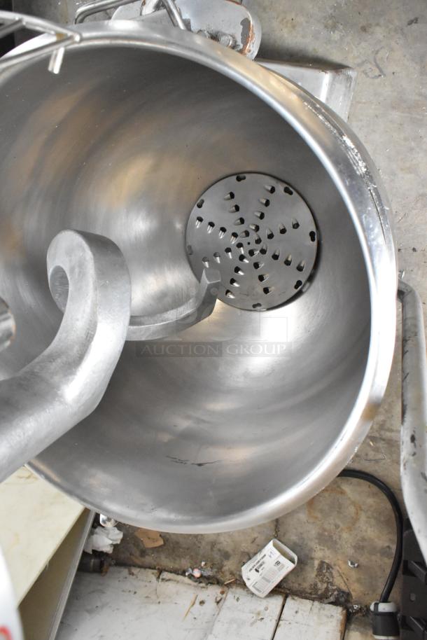 2021 Precision HD-60 60 Quart Dough Mixer with mixing bowl and dough hook. Includes bowl dolly, bowl guard. 220V, 3 phase.