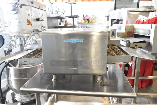 Turbochef HhC1618 stainless steel rapid speed conveyor oven, 208/240 volts, 1 phase, countertop model, used condition.