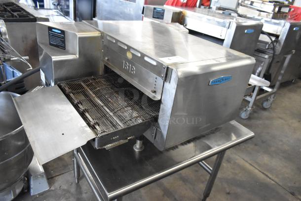 Turbochef HhC1618 stainless steel commercial countertop rapid speed conveyor oven, 208/240 volts, 1 phase.