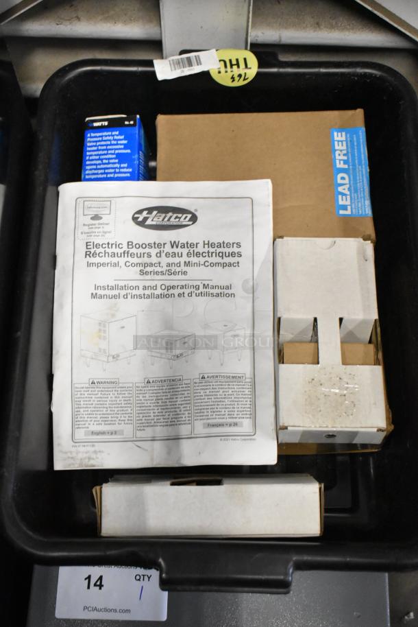 Brand new Hatco C-12 booster water heater, stainless steel, 208V, 1 phase, with manual and accessories, scratch and dent condition.