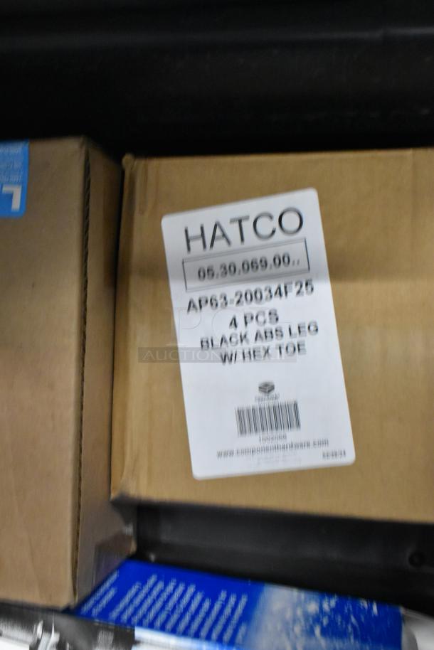 Hatco C-12 stainless steel booster heater box with label indicating black ABS legs included. 208V, 1 phase. Brand new with minor scratches.