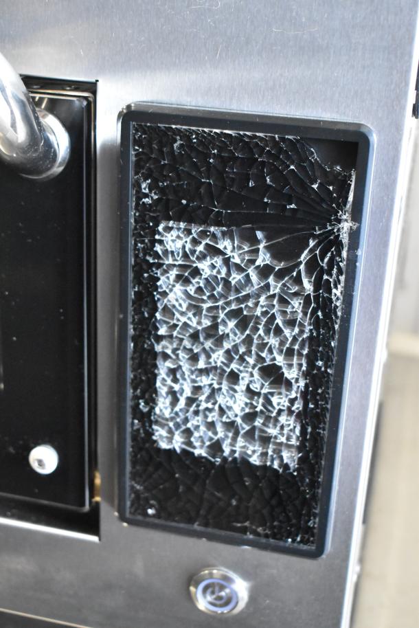 BRAND NEW CPG HSIO-H electric ventless oven with broken glass panel, stainless steel, 208/240V, 1 phase, scratch and dent.