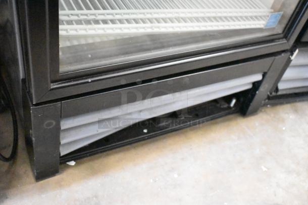 2018 True GDM-12-HC single door cooler; metal frame, poly coated racks, 115 volts, 1 phase, good condition.