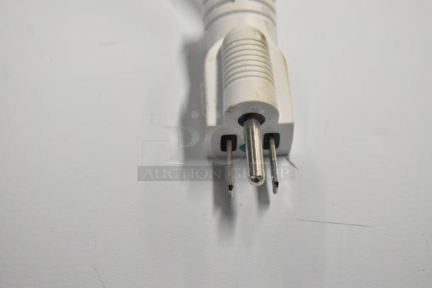 An image of a standard three-prong electrical plug for Accucold ARG3PV and Arctic King ARV115B1AST coolers.