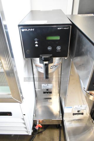 BRAND NEW SCRATCH AND DENT! 2024 Bunn SINGLE SH DBC Stainless Steel Commercial Countertop Coffee Machine w/ Hot Water Dispenser and Metal Brew Basket. 120 Volts, 1 Phase. - Item #1210620