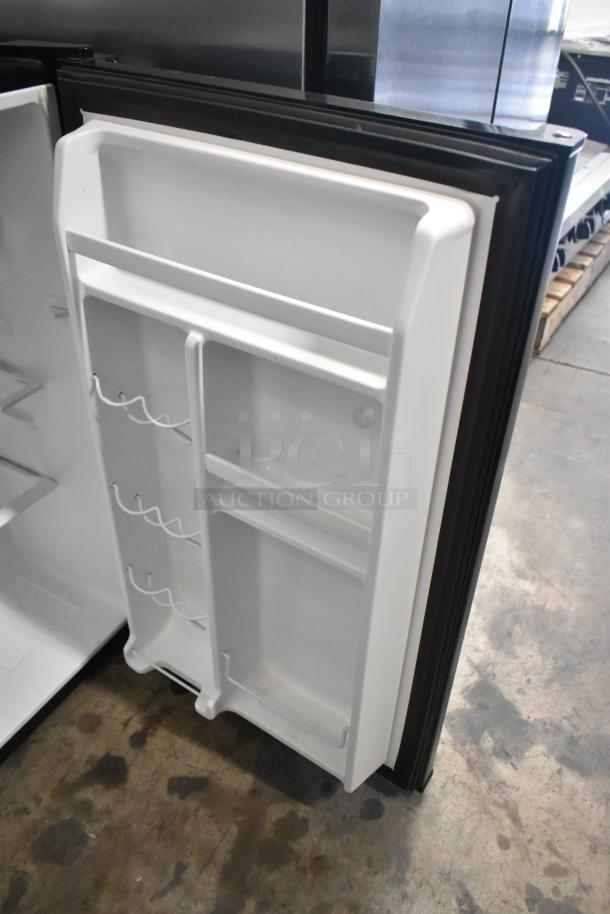 Three mini coolers: General Electric GDE03GLKBLR, two Galanz GL35BK. Clean condition, 115 volts, 1 phase. Interior view displayed.