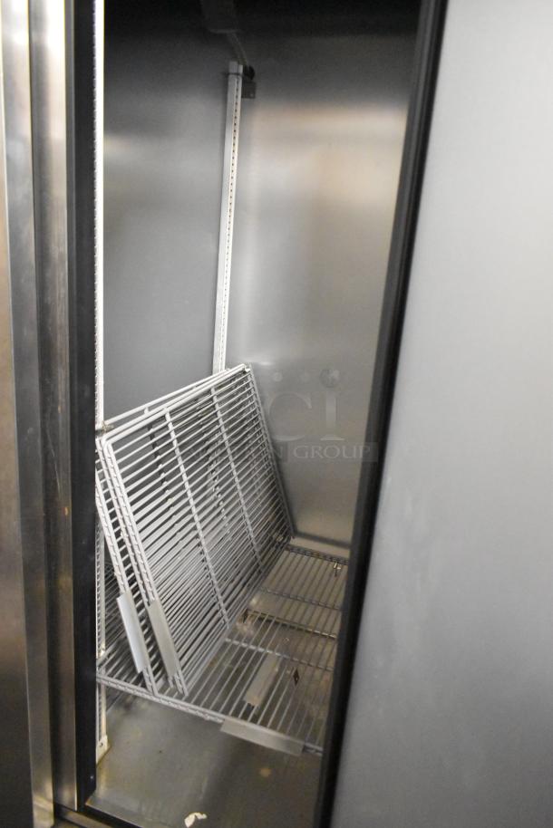 2024 True T-35 stainless steel cooler interior, poly coated racks included, commercial casters, 115V, 1 phase.