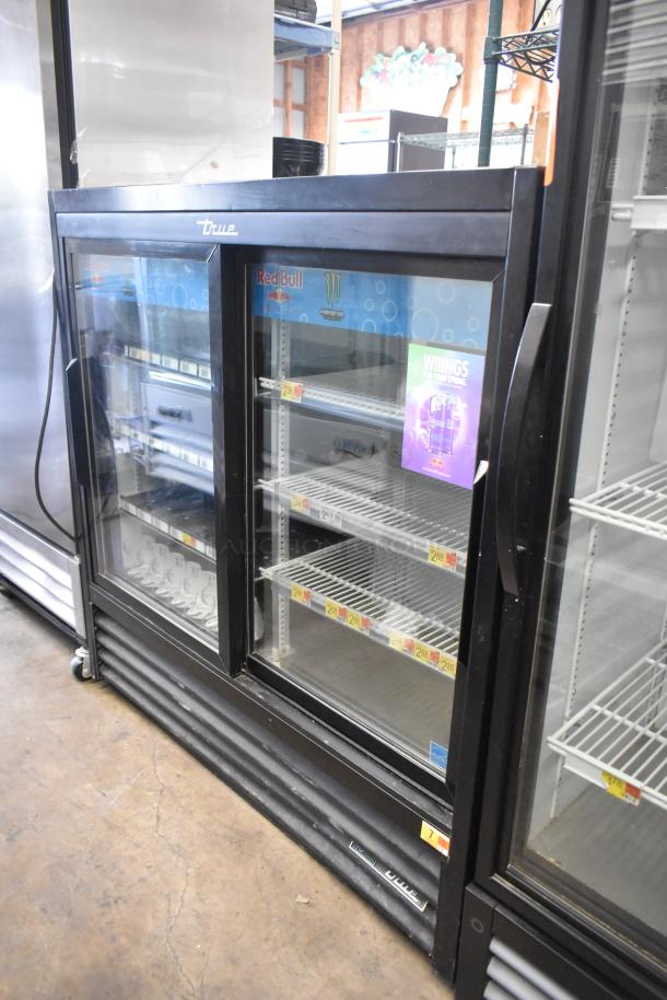 2019 Habco GDM-41SL-48-HC-LD commercial cooler; 2 doors, metal, poly coated racks, 115V, excellent condition.