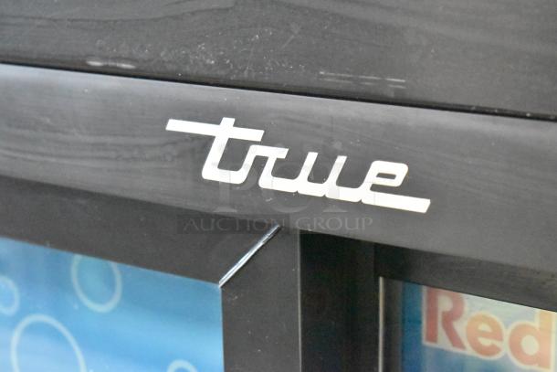 2019 Habco GDM-41SL-48-HC-LD 2-door cooler, metal, poly-coated racks, 115V, single phase, shown with "True" logo.