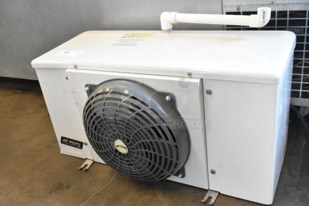 Turbo Air ADR068AM metal commercial evaporator fan for walk-in box, 115 volts, 1 phase, used condition, visible branding.