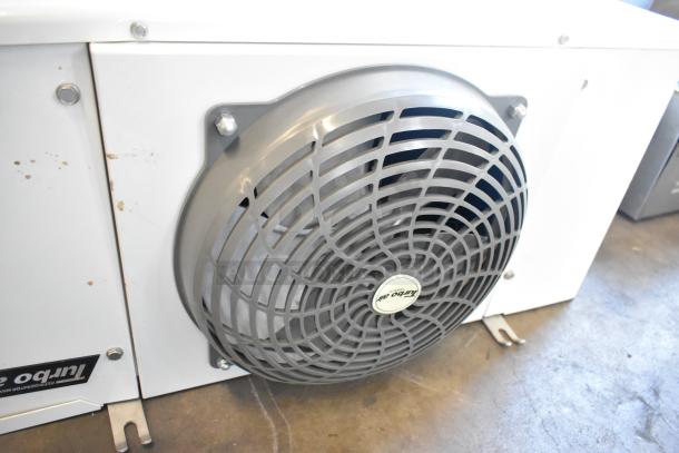 Turbo Air ADR068AM evaporator fan for walk-in box, 115 volts, 1 phase. Metal construction, visible Turbo Air label.