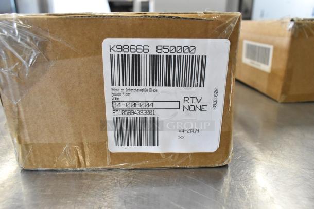 Box with label for Sabatier potato ricer, interchangeable blade, brand new condition.
