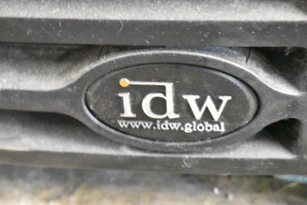 IDW G-10-F334B-HC commercial cooler, single door, poly coated racks, model logo displayed, suitable for merchandising.