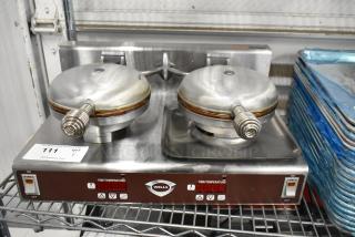 Wells WB2E Metal Commercial Countertop Double Waffle Maker. 208/240 Volts, 1 Phase. - Item #1211053