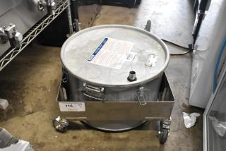 BRAND NEW Avantco MirOil 55HD 55 lb. fryer oil filter machine, model 184T3600D, with 1-way pump, scratch and dent condition.