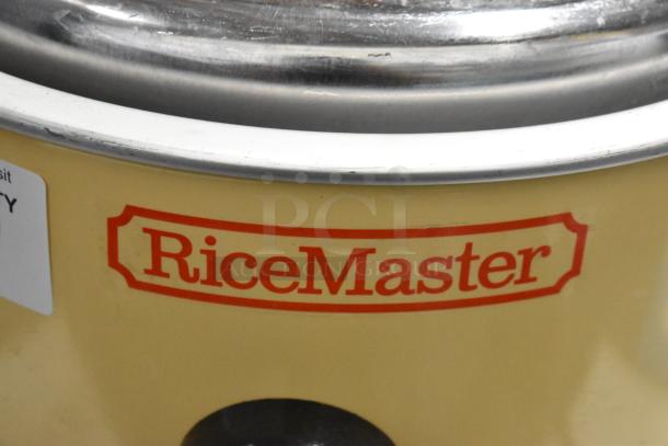 Brand new RiceMaster Town 57138 electric rice cooker/warmer, 74 cup capacity, 230 volts, scratch and dent condition.