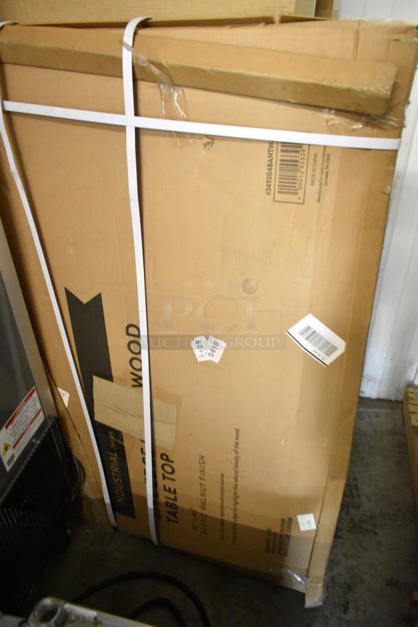 Three brand new boxes containing a Tabletop and ECE Cafe Loft Box. Boxes are sealed, labeled with product details and barcodes.