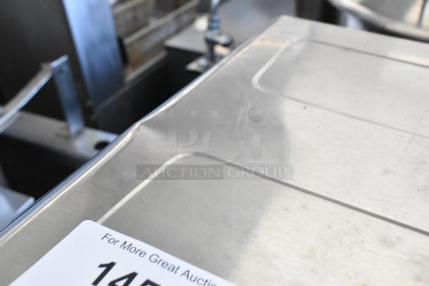 Gourmia GTF7660 metal countertop digital air fryer oven top view. No visible tags or labels on the unit.