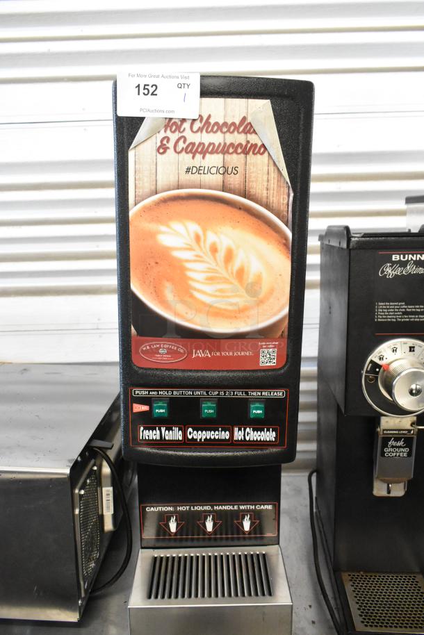 2016 Grindmaster GB3-K metal cappuccino machine, 120V, 1 Phase, countertop model, for hot beverages like cappuccino and hot chocolate.