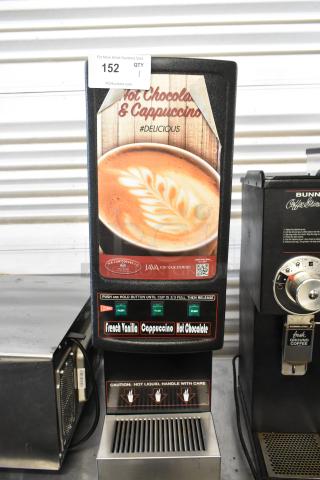 2016 Grindmaster GB3-K metal cappuccino machine, 120V, 1 Phase, countertop model, for hot beverages like cappuccino and hot chocolate.