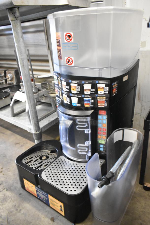 Taylor X83684-12 metal commercial countertop frozen drink mixing station, good condition, visible control panel and labels.