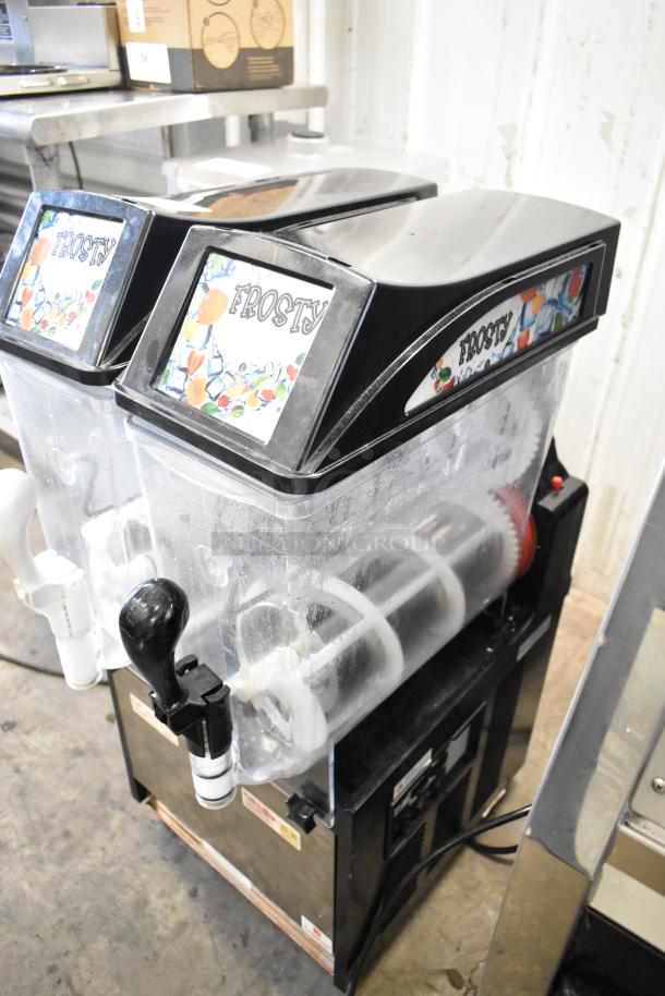 2020 SPM Frosty 2 New Metal Commercial Slushie Machine, twin hoppers, 115V, 1 Phase, excellent condition.