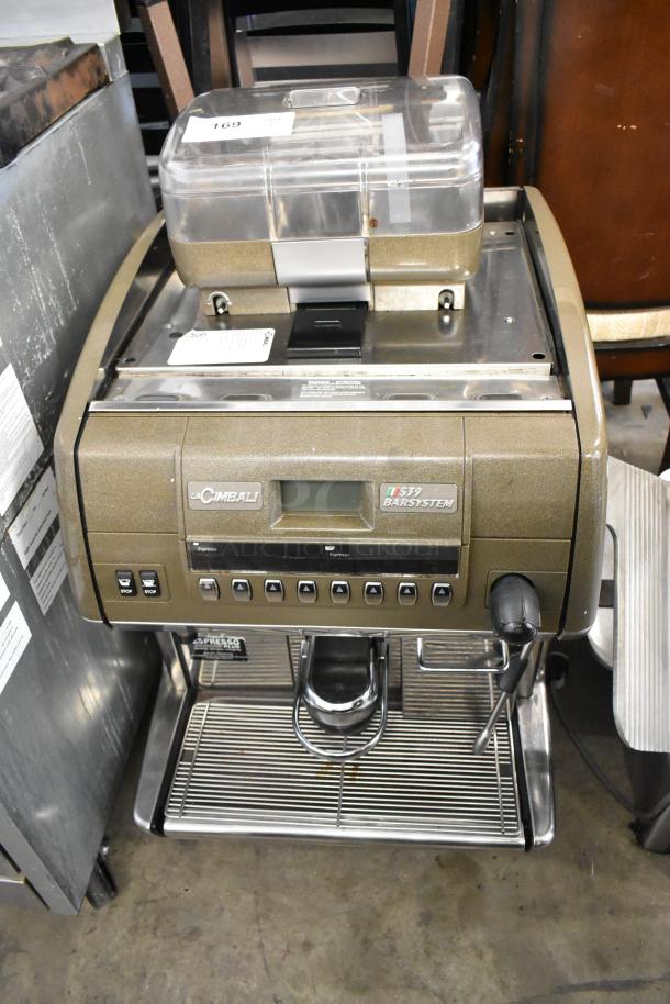 La Cimbali commercial single group automatic espresso machine, metal, countertop model, 208-240V, 1 phase, used condition.