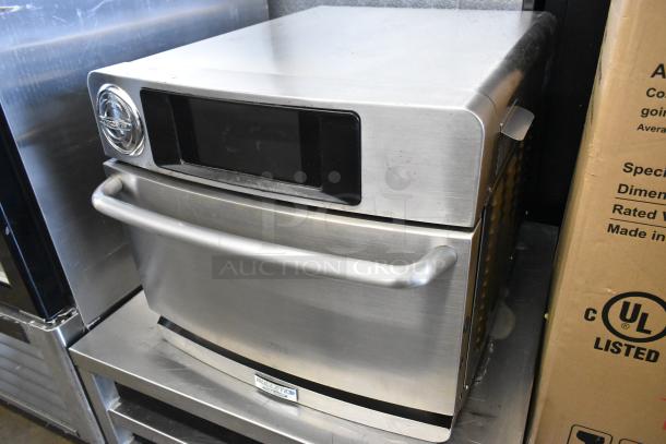 2017 Turbochef Encore2 stainless steel rapid cook oven on stand, electric, 208/240V, 1 phase, commercial use.