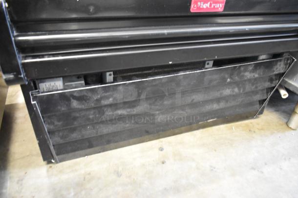 McCray SC-OS30E-3-B metal commercial merchandiser in black finish, visible brand label, 115V, 1-phase.