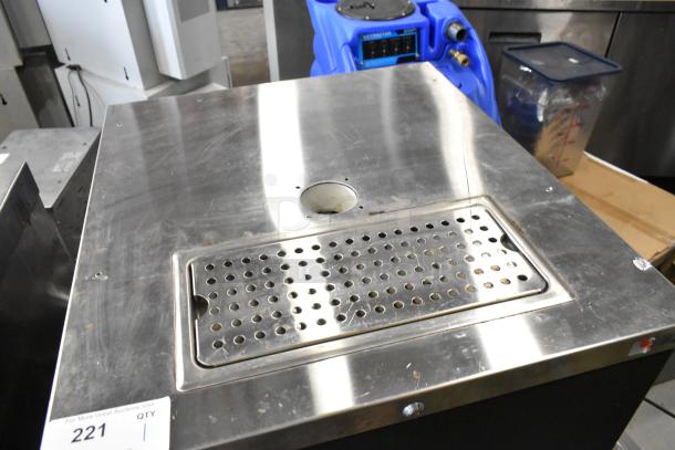 Micro Matic MDD-23 E Kegerator, metal top, commercial-grade, 115 volts, 1 phase, used condition, tag "221 QTY".