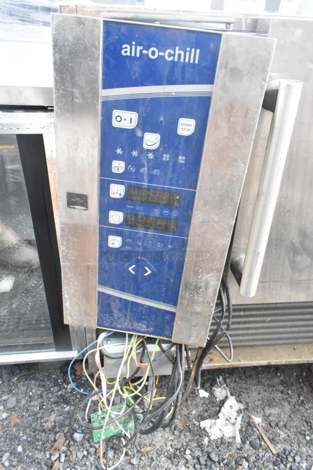 Electrolux Stainless Steel Air-o-chill Blast Chiller with visible control panel, used condition, exposed wiring.