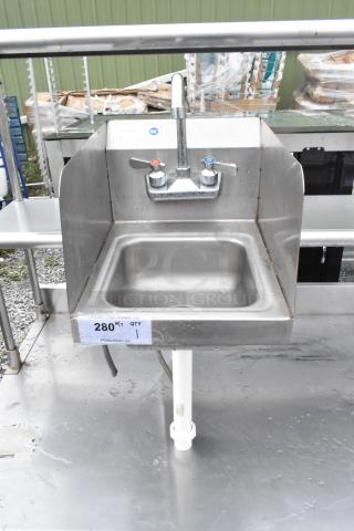 Stainless Steel Single Bay Sink w/ Faucet and Handles. - Item #1211622