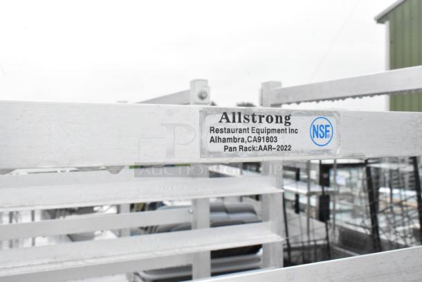 2 Metal Pan Transport Rack with commercial casters by Allstrong. NSF certified. Model: AAR-2022.