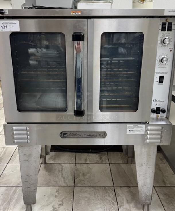 Southbend convection oven, model PCR-1E, stainless steel, less than 3 months old, tested and working condition.