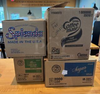 Assorted Coffee Condiments, Coffee Mate, Sugar Splenda - Item #1210776