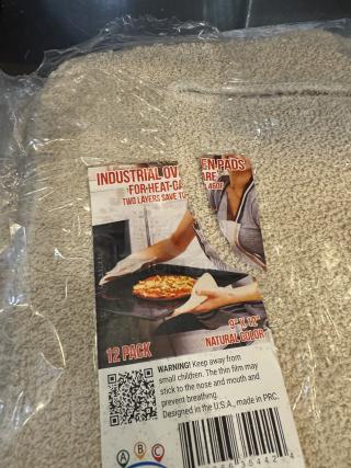 Industrial Hot Oven Pads, 1- 12 Pack - Item #1211701