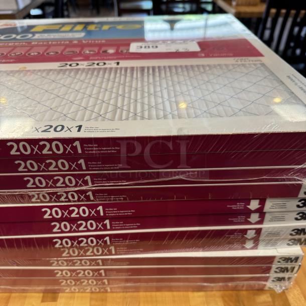 Filtrete 1600 Filters, 20x20x1, 4 Pack, sealed, stack of three. Ideal for enhanced air quality, compatible with 3M systems.