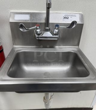Wall Mount Hand Wash Sink with Faucet - Item #1211357