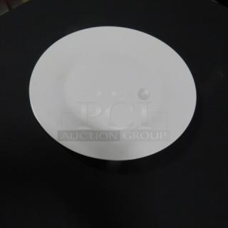 10.5 Inch Royal Norfolk Plate, plain white, round, in good condition, no visible markings or damage.