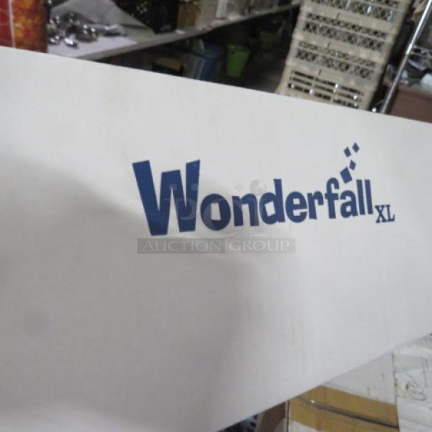 NEW Wonderfall XL Snow Box in packaging, claimed to last up to 8 hours, priced at $129.95.
