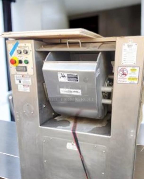 Industrial Magna Mixer 25M-ACA-1, superb condition, 230V, fully tested, operational controls visible, stainless steel.