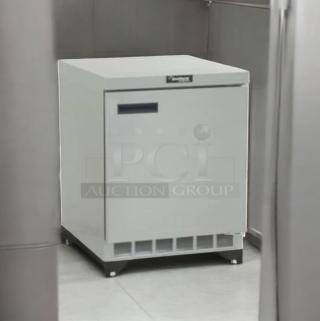 Delfield 3024-S undercounter freezer in stainless steel, 24", single door, 115V, excellent condition, fully tested.