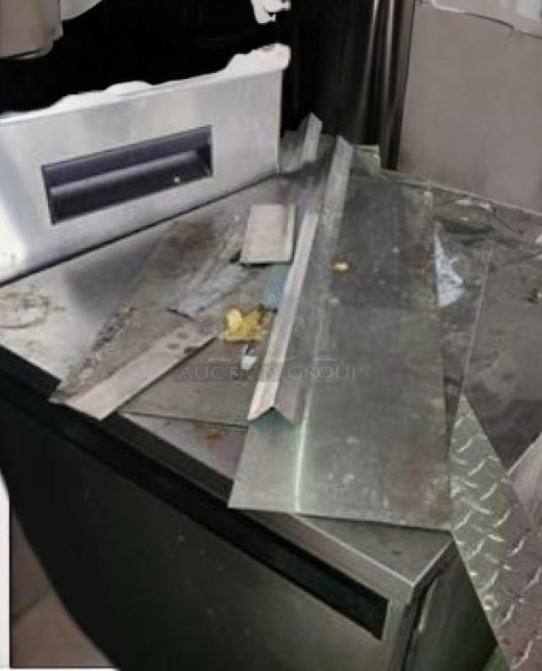 Delfield 3024-S 24" stainless steel undercounter freezer, single door, 115V, tested and working, with minor surface marks.