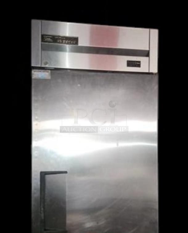 Pristine True T-23F-HC single door reach-in freezer, stainless steel, 115V, fully tested, excellent condition, True Manufacturing.