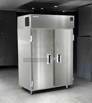 Delfield 6051XL-S-WAQ1 two-door stainless steel reach-in refrigerator, exceptional condition, fully tested, 115V.
