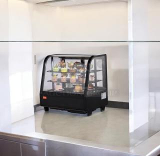 Vevor countertop display refrigerator, glass front, 115V, excellent condition, fully tested. Ideal for showcasing items.