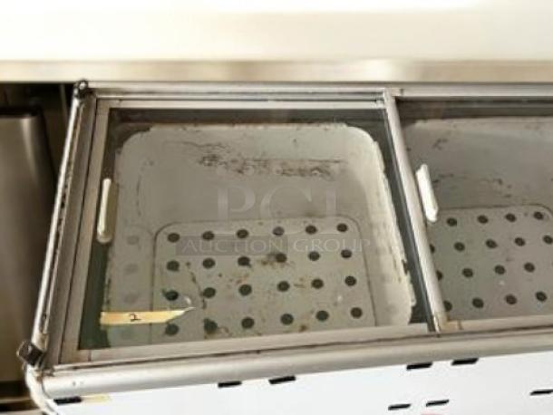 Excellence EDC-8HC ice cream dipping cabinet, 47.5", 12.5 Cu. Ft., great condition, fully tested, 115V, sliding glass top.