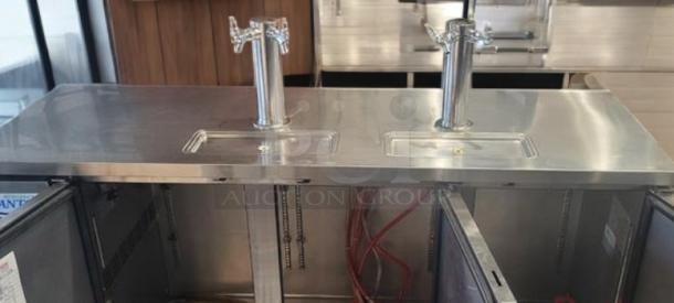 Avantco 178UDD72HCS Triple Tap Stainless Steel Beer Dispenser, excellent condition, 115V, fully tested and working.